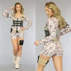 Army Playsuit Kostuum Met Accessoires