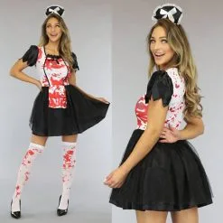 OP=OP Bebloed Maid Kostuum
