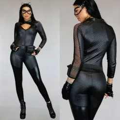 Black Cat Kostuum Met Accessoires