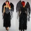 OP=OP Black Halloween Angel Kostuum -Party Outfitters black halloween angel kostuum