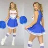 Blauw Cheerleader Kostuum