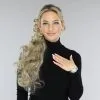 Blonde Gekrulde Ponytail Met Clip
