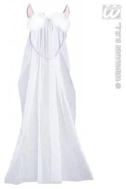Bruidssluier Met Duivelhoorntjes Voor Henparty's -Party Outfitters bruidssluier met duivelhoorntjes voor henpartys 1