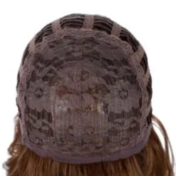 Bruine Korte Golvende Pruik Met Pony -Party Outfitters bruine korte golvende pruik met pony 6