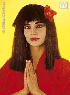 Chinese Pruik Met Bloem