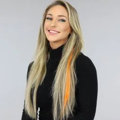 NEW0305 Clip In Haarextension Oranje