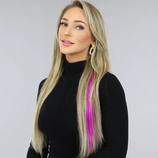 NEW0305 Clip In Haarextension Violet 3 NEW0305 Clip In Haarextension Violet