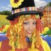 Clownspruik Met Hoed -Party Outfitters clownspruik met hoed