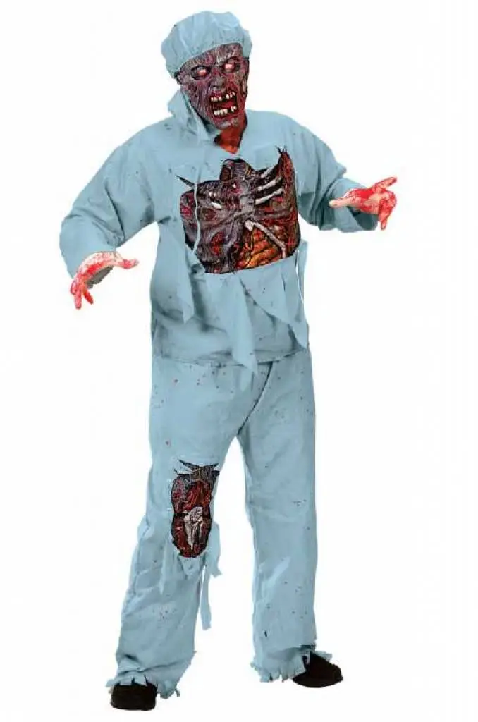 Doctor Zombie Kostuum Met Masker 3 Doctor Zombie Kostuum Met Masker