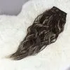 Donkerblonde Clip-In Extensions Met Slag -Party Outfitters donkerblonde clip in extensions met slag