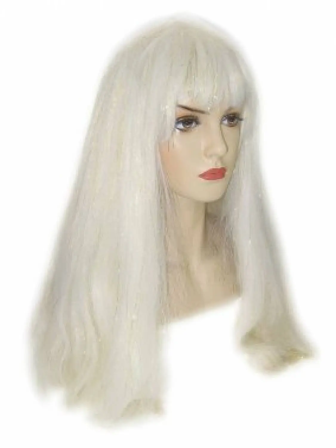 Engelen Pruik Met Gouddraadje 4 Engelen Pruik Met Gouddraadje - Afbeelding 2