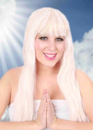 Engelen Pruik Met Gouddraadje 3 Engelen Pruik Met Gouddraadje