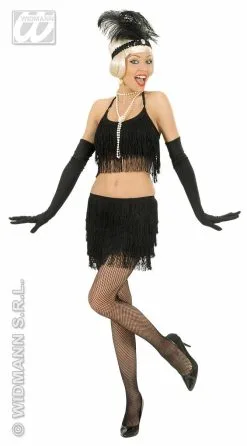 Feestkleding Charleston Jurkje Zwart Voor Henparty's -Party Outfitters feestkleding charleston jurkje zwart voor henparty 1