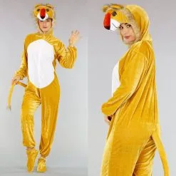 Fluweel Look Leeuw Kostuum