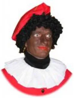 Fraaie Witte Zwarte Piet Kraag