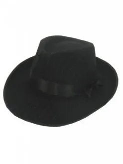 Gangsterhoed Van Vilt Met Streepje