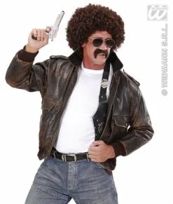 Geheim Agent Pruik Met Snor En Bril