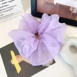 Sale Grote Mintgroene Organza Scrunchie -Party Outfitters grote mintgroene organza scrunchie 2