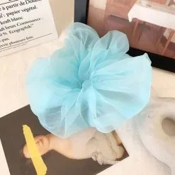 Sale Grote Mintgroene Organza Scrunchie -Party Outfitters grote mintgroene organza scrunchie 3
