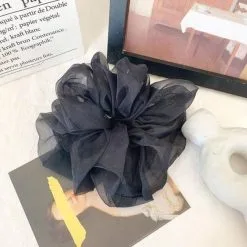 Sale Grote Mintgroene Organza Scrunchie -Party Outfitters grote mintgroene organza scrunchie 5