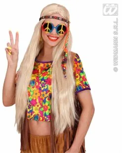 Hippie Peace-bril -Party Outfitters hippie peace bril 4