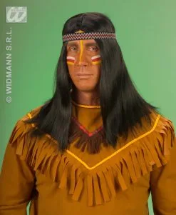 Indianen Pruik Met Hoofdband