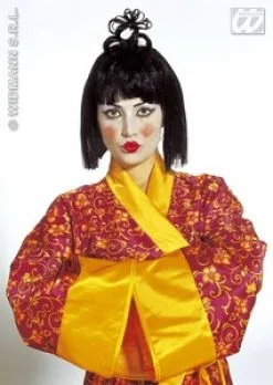 Japanse Pruik Met Sluik Haar