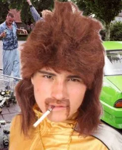 Jokertje Pruik Met Matje -Party Outfitters jokertje pruik met matje 4