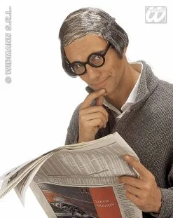 Kale Kop Oude Man Met "laatste" Haar