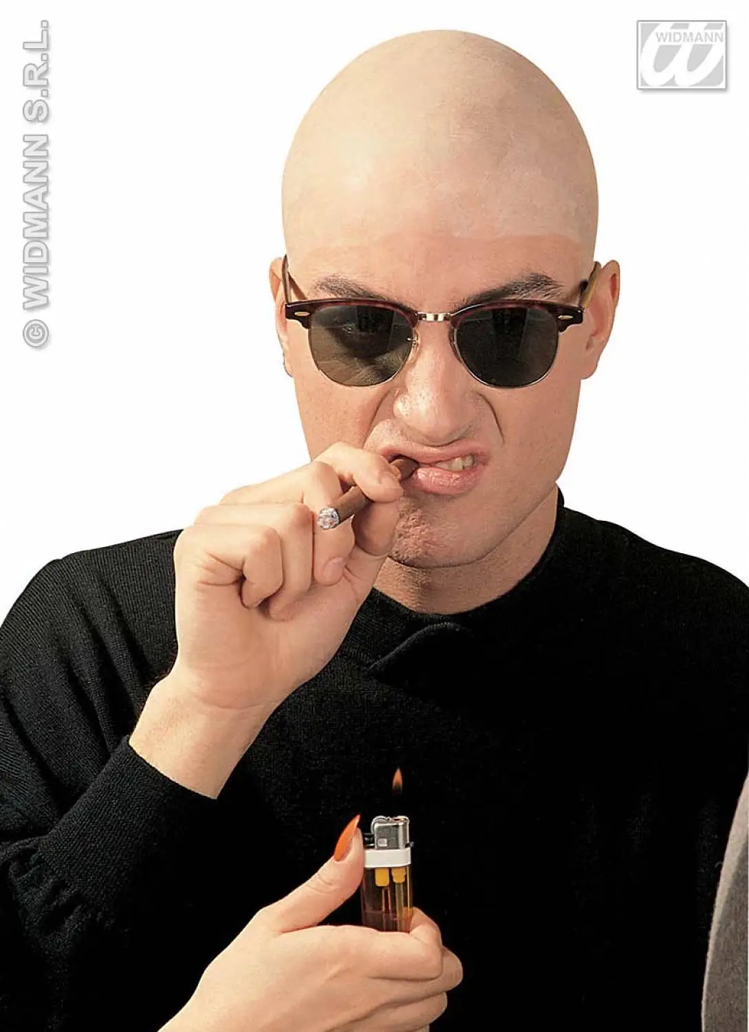 Kale Kop Pruik (latex) 3 Kale Kop Pruik (latex)