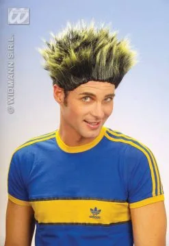 Kleurenpruik Max Met Schrik Haar -Party Outfitters kleurenpruik max met schrik haar 1