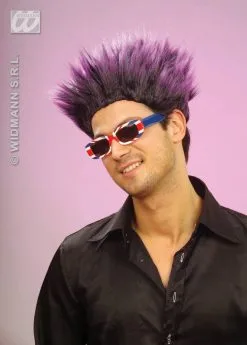 Kleurenpruik Max Met Schrik Haar -Party Outfitters kleurenpruik max met schrik haar 3