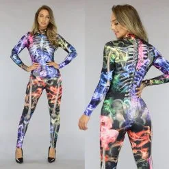 Kleurrijk Skelet Kostuum