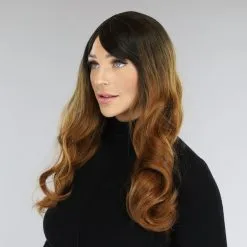 Lange Pruik Met Speelse Pony -Party Outfitters lange pruik met speelse pony 1