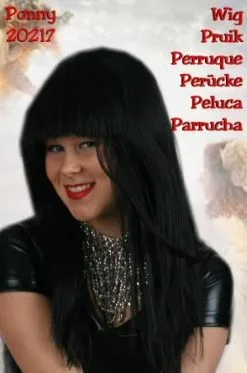 Langharig Pruik Met Pony -Party Outfitters langharig pruik met pony 2