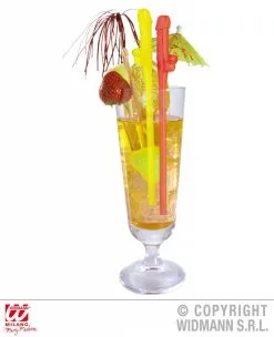 Limonade Rietje In De Vorm Van Een Piemel -Party Outfitters limonade rietje in de vorm van een piemel 1