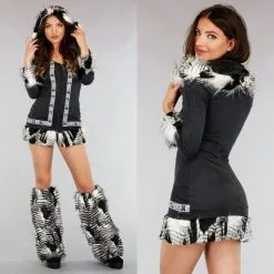 Sale Luxe Indianen Kostuum Met Imitatiebont