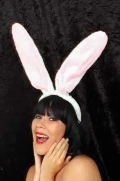 Maxi Wit Roze Konijnen Oren