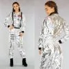 Metallic Astronaut Kostuum -Party Outfitters metallic astronaut kostuum
