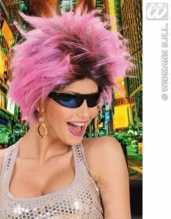 Modieuze Pruik Frenzy Met Oorbellen -Party Outfitters modieuze pruik frenzy met oorbellen 1