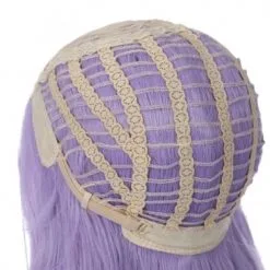 Paarse Pruik Met Golvende Krullen En Laagjes -Party Outfitters paarse pruik met golvende krullen en laagjes 4