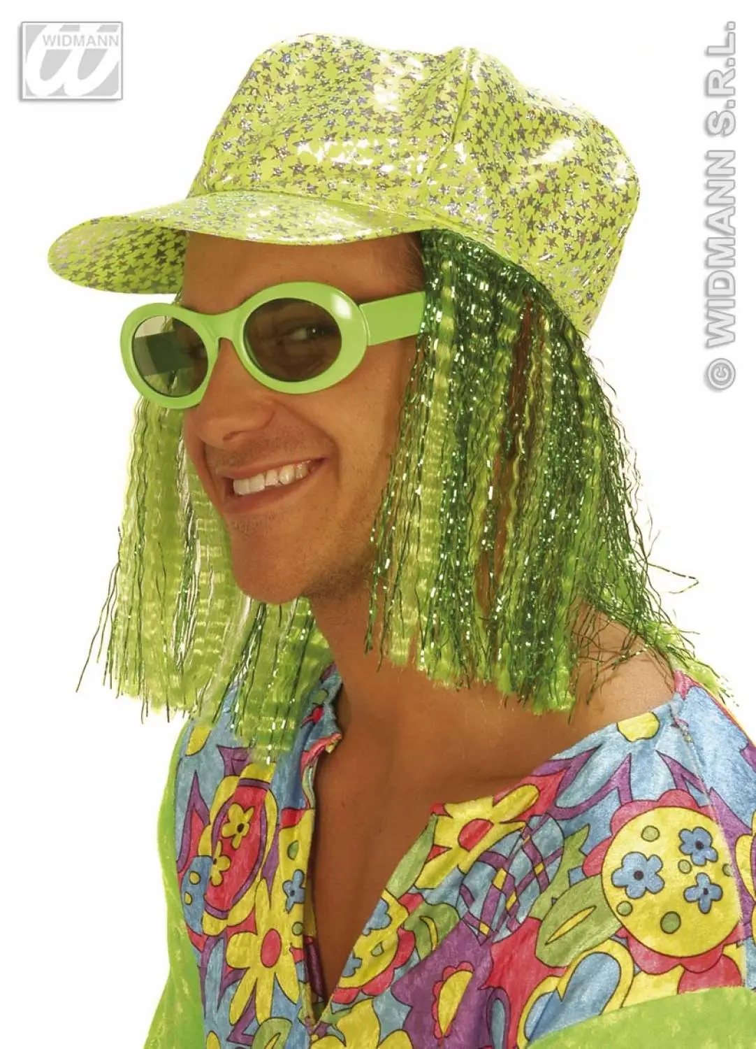 Party Artikelen Sterrenmuts Neon Met Haar 5 Party Artikelen Sterrenmuts Neon Met Haar - Afbeelding 3