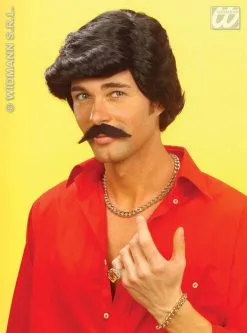 Playboy Pruik Met Snor