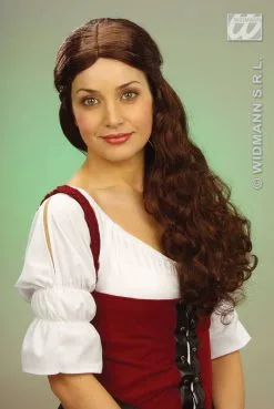 Pruik Ginevra, Kastanjebruin