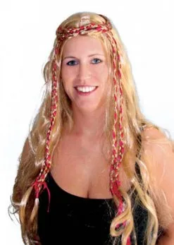 Pruik Lisette Met Gekleurde Dreadlocks