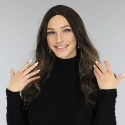 OP=OP Pruik Met Lang Golvend Haar En Highlights