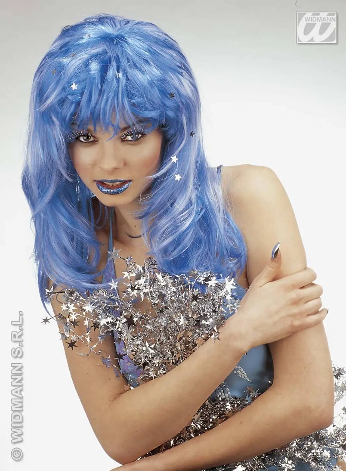 Pruik, Stardust Met Sterretjes 3 Pruik, Stardust Met Sterretjes