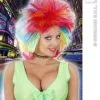 Rockstar Pruik In Multicolor -Party Outfitters rockstar pruik in multicolor