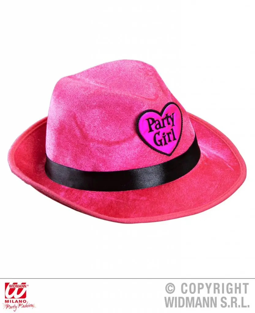 Roze Fedora Hoed Party Girl 3 Roze Fedora Hoed Party Girl