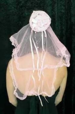 Roze Haarversiering Met Tule